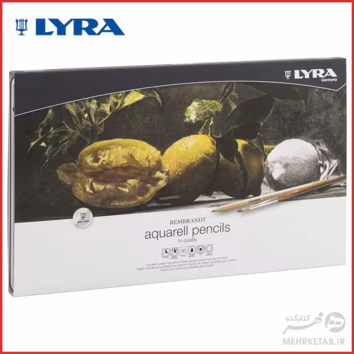 مداد رنگی حرفه ای آبرنگی لیرا36 رنگ  lyra REMBRANDT aquarell Pencils pack of 36