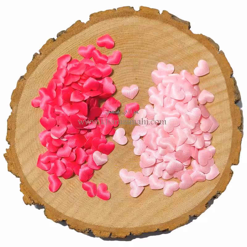 تزئینی قلب پارچه ای ریز