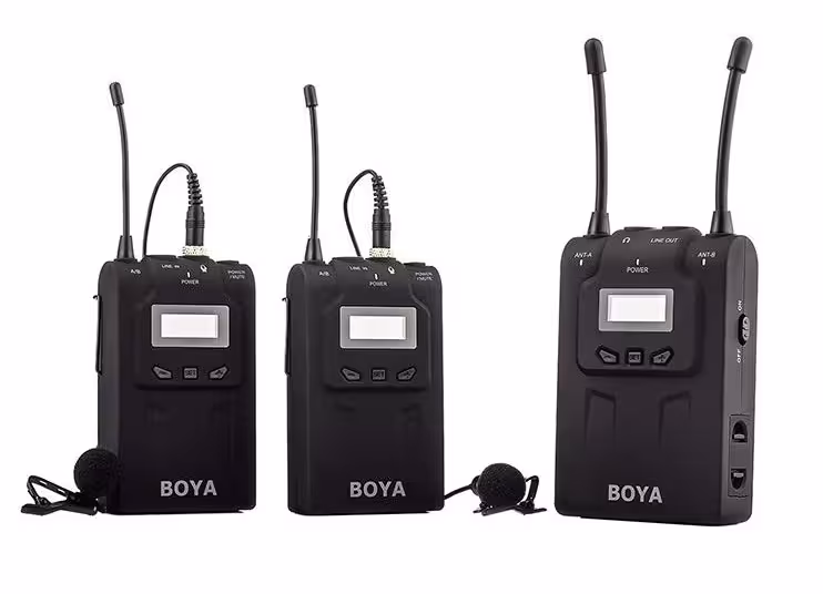 میکروفون بی سیم بویا مدل BY-WM8 Dual Channel UHF