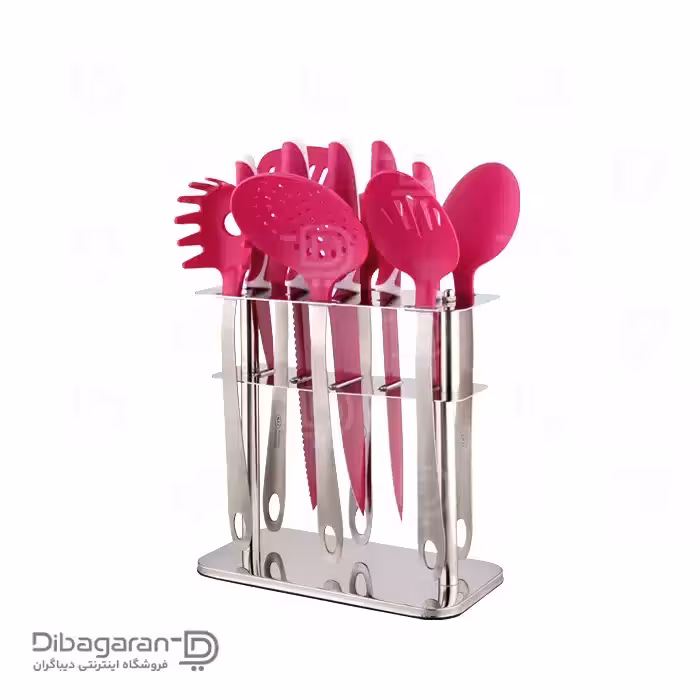 سرویس کفگیر ملاقه و چاقو سیلیکونی