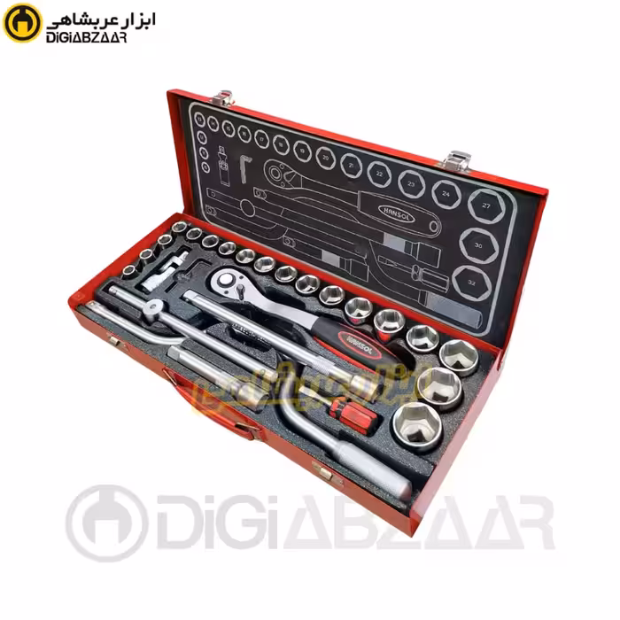 جعبه بکس 6 پر 1.2 اینچ سفید 28 پارچه از 10 تا 32 میل هانسول HANSOL مدل HS8524