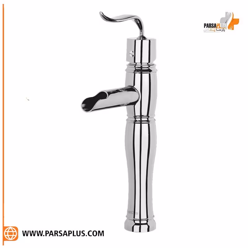 شیر روشویی پایه بلند دوان مدل لاکا کروم