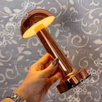 آباژور لمسی شارژی قارچ مسی بلند