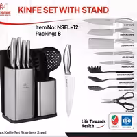 سرویس چاقو آشپزخانه برند لایف اسمایل آلمان مدل Nsel12