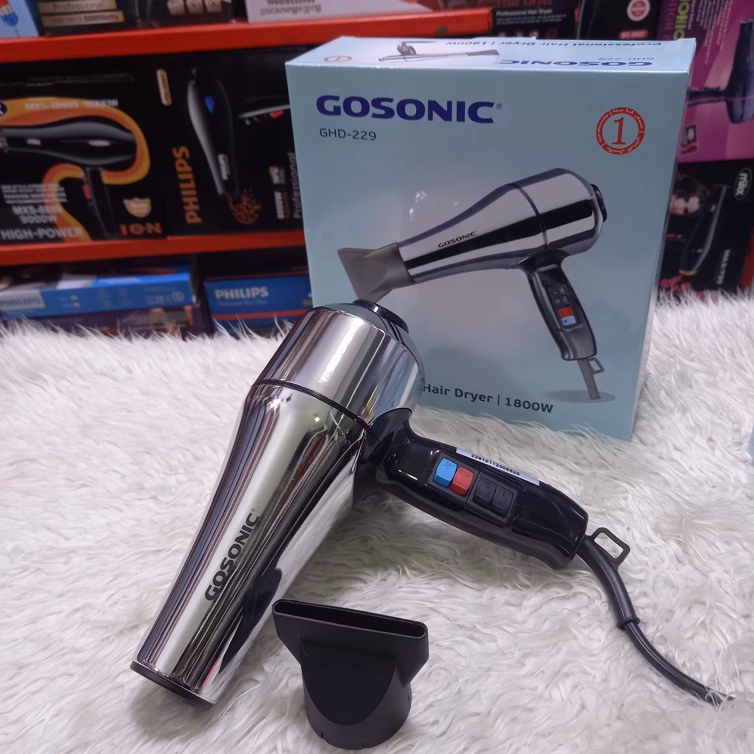 سشوار فلزی گوسونیک اصلی تضمینی 1800 وات فوق حرفه ای