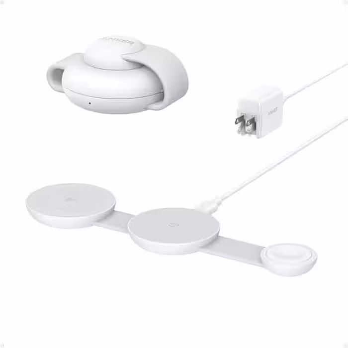 شارژر بی سیم مگ سیف سه کاره انکر مدل B25m8