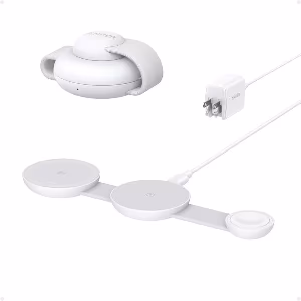 شارژر بی سیم مگ سیف سه کاره انکر مدل B25m8