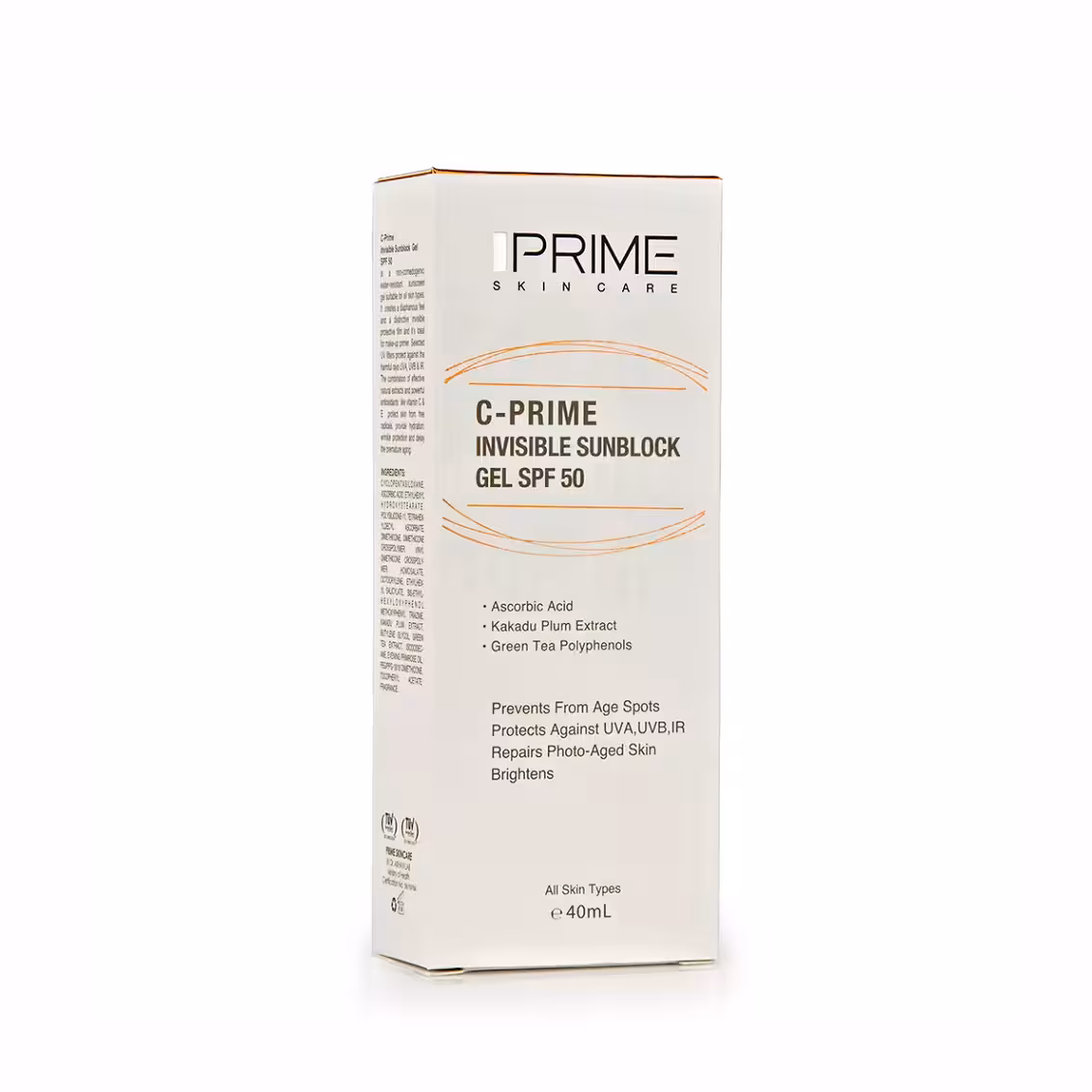 ژل ضد آفتاب حاوی ویتامین سی SPF50 پرایم