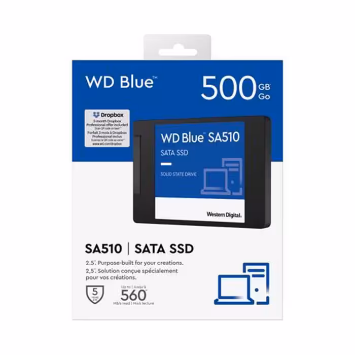 اس اس دی وسترن دیجیتال Blue SA510 SATA 2.5″ 500GB