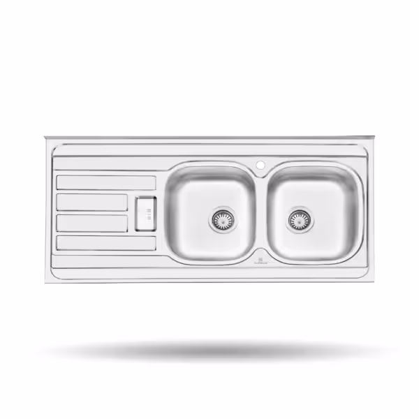 سینک ظرفشویی نیمه فانتزی روکار پرنیان استیل مدل PS 2101