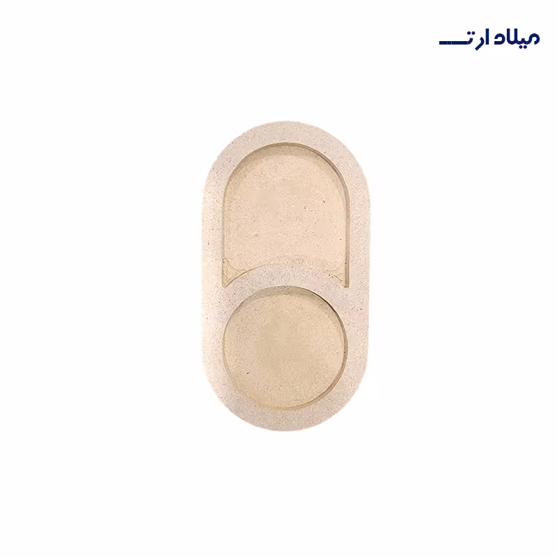 بیس MDF زیر لیوانی بیضی10*18سانت