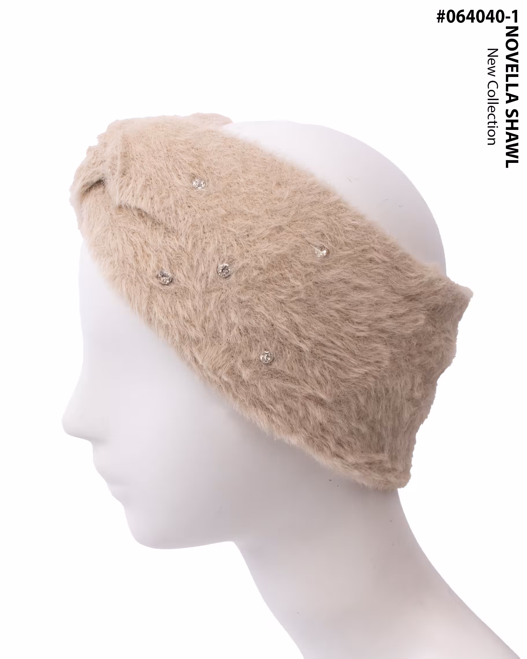 هدبند پیچی نگین دار کد 064040 | نوولاشال