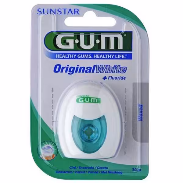 نخ دندان اورجینال وایت جی یو ام ( 30 متری ) ( کد 2040 )