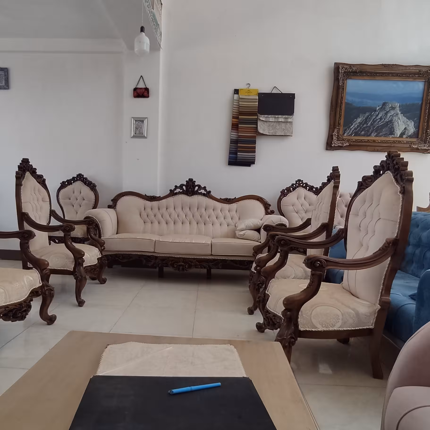 مبل چراغان پشت ساده