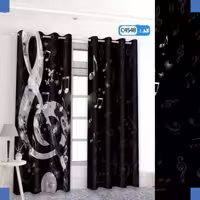 پرده تصویری طرح مشکی برند پرنا