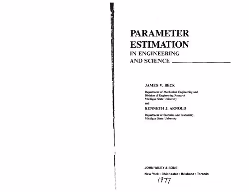 خرید و دانلود نسخه کامل کتاب Parameter Estimation in Engineering and Science
