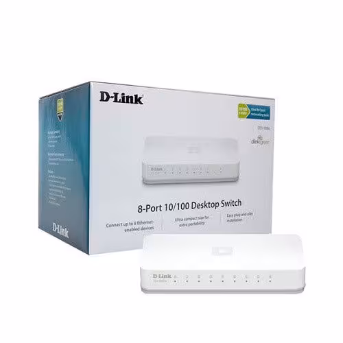 سوئیچ شبکه 8PORT D-LINK 100M LS1008