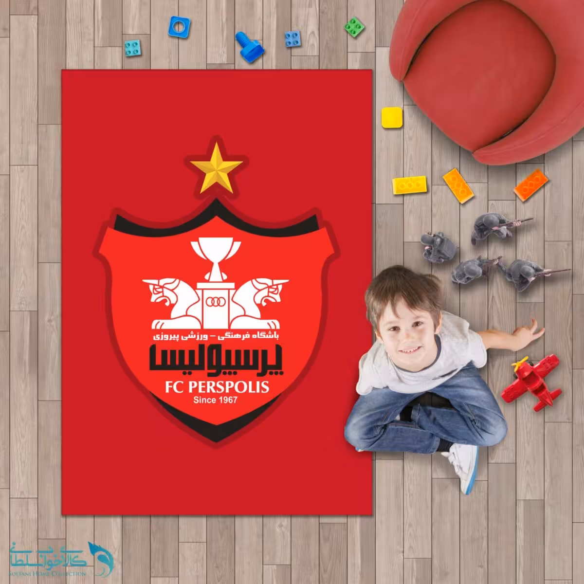 فرشینه اتاق کودک طرح پرسپولیس کد A2122