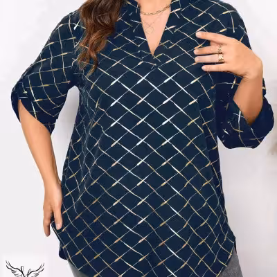 شومیز مجلسی یقه ایستاده آستین پاگن دار