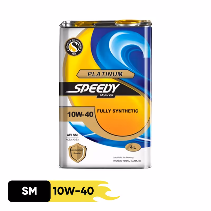 روغن موتور اسپیدی مدل پلاتینیوم 10W40 SM حجم 4 لیتر | کالا مکس