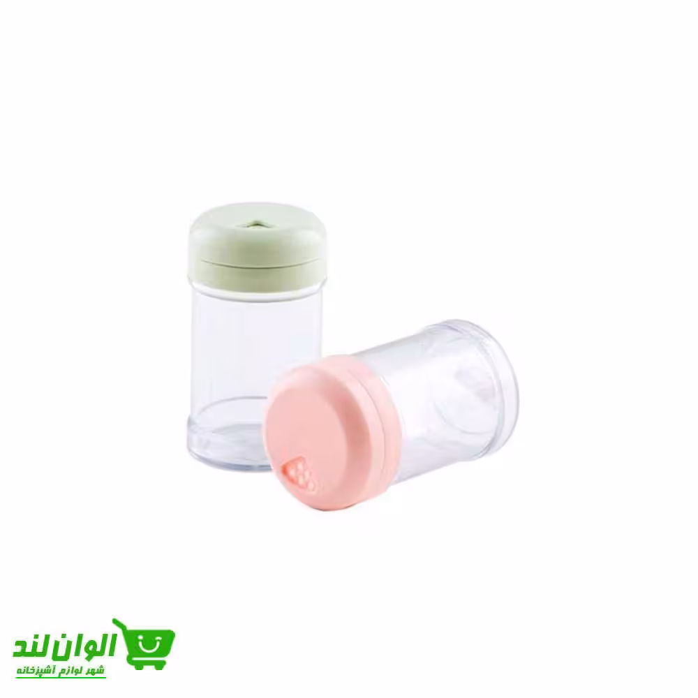 ادویه پاش زیبا سازان مدل سه کاره کریستال پک 6 عددی سایز3 کد 42406