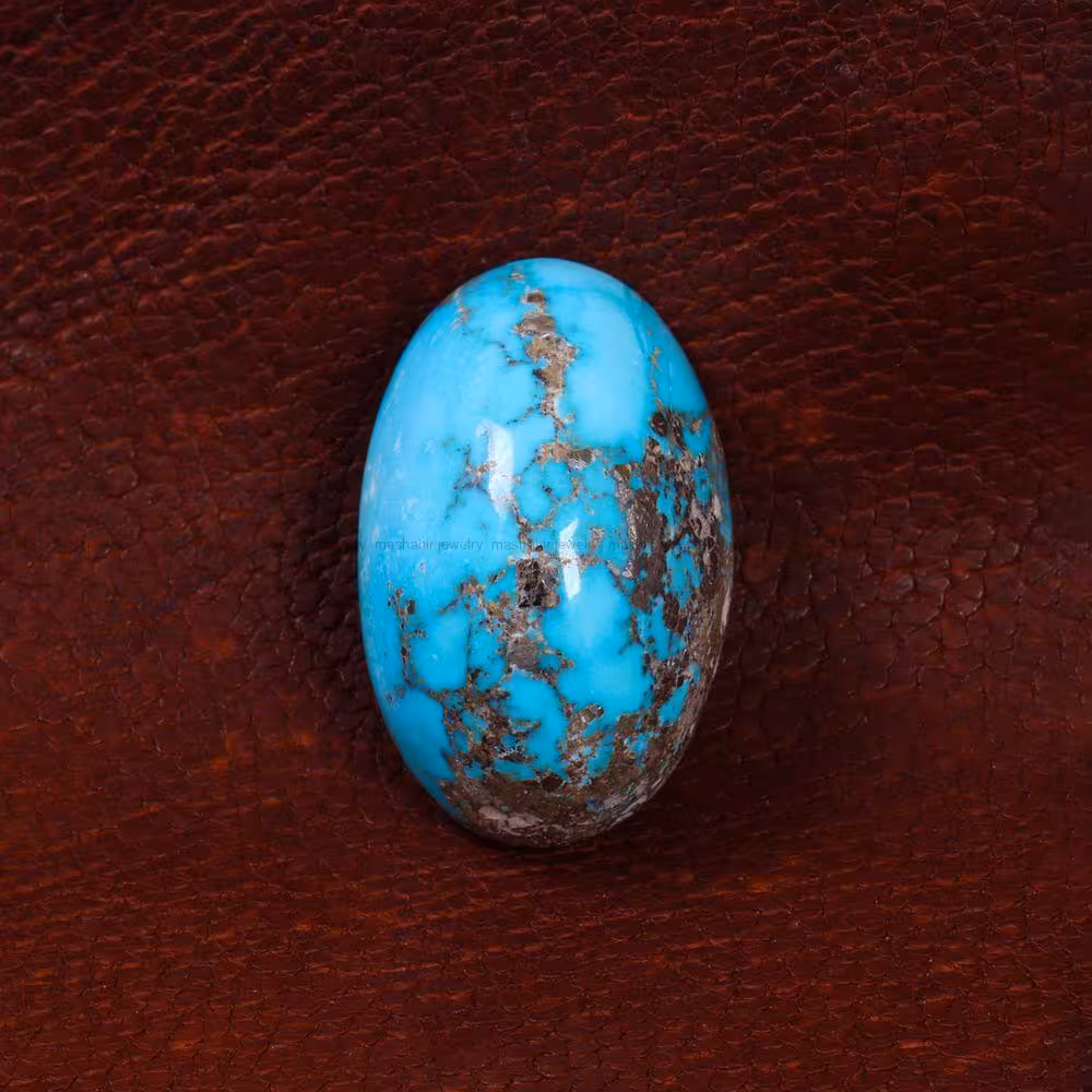 نگین فیروزه شجری کد 14399 - جواهری مشاهیر