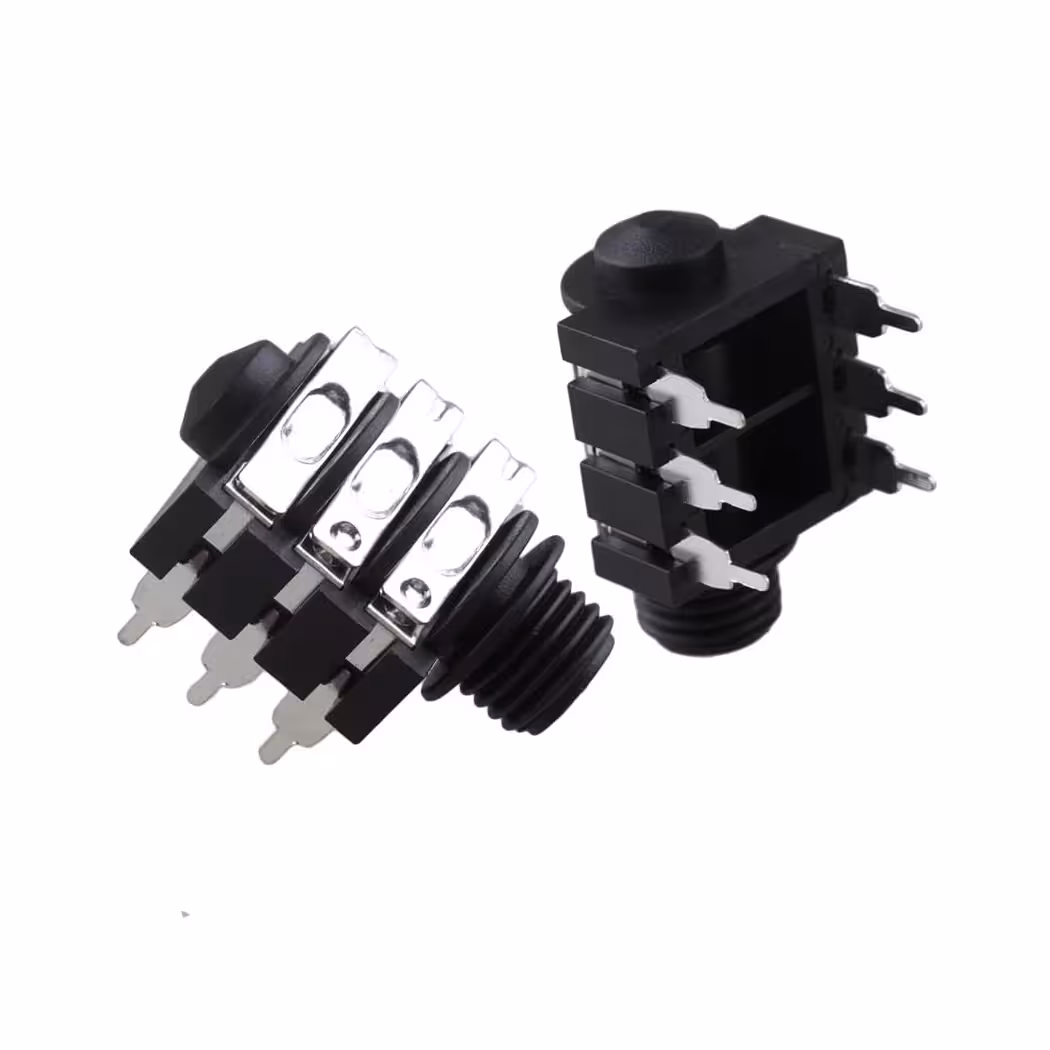 فیش میکروفن روبردی استریو (جک کروز)سوکت مادگی جک 6.5mm