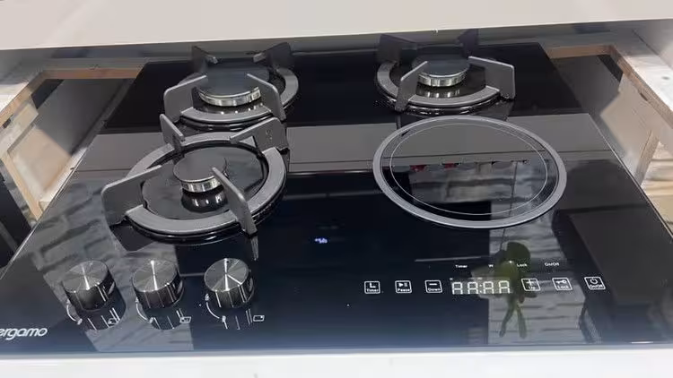 اجاق برقی گازی چهار شعله ترکیبی مدل B4601 (تک برق)برگامو