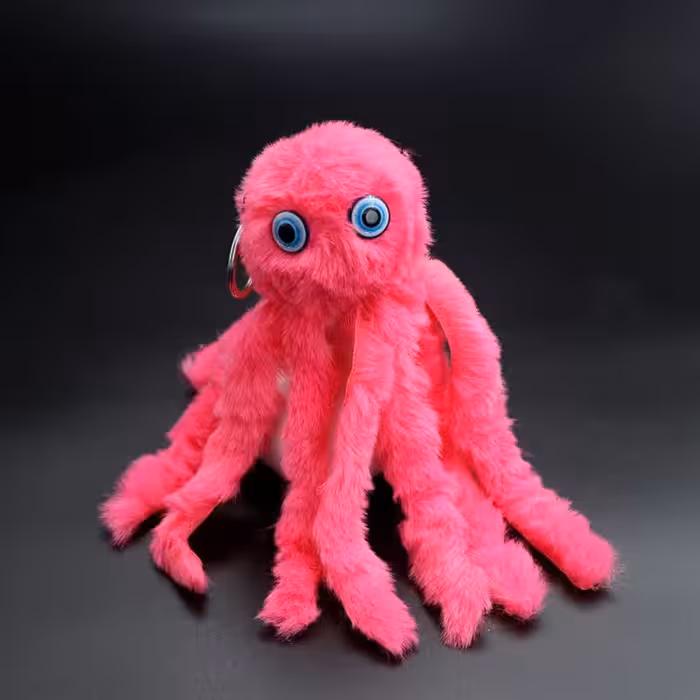 آویز کیف عروسک فانتزی هشت پا خزی 36570