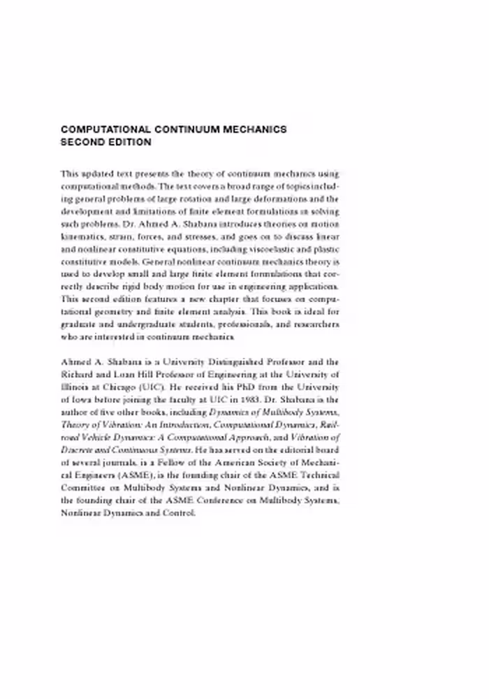خرید و دانلود نسخه کامل کتاب Computational Continuum Mechanics
