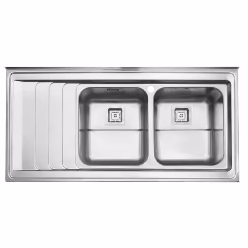 سینک ظرفشویی استیل البرز مدل 734 روکار