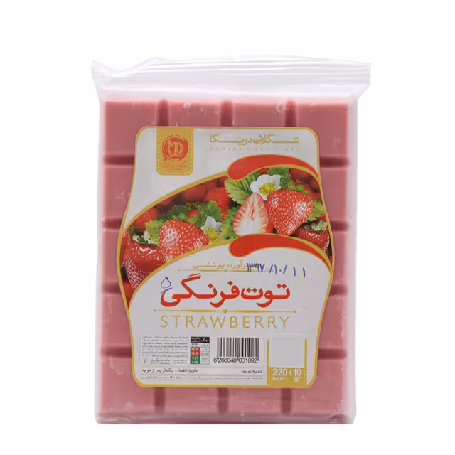 شکلات تخته ای توت فرنگی دوریکا 220 گرمی