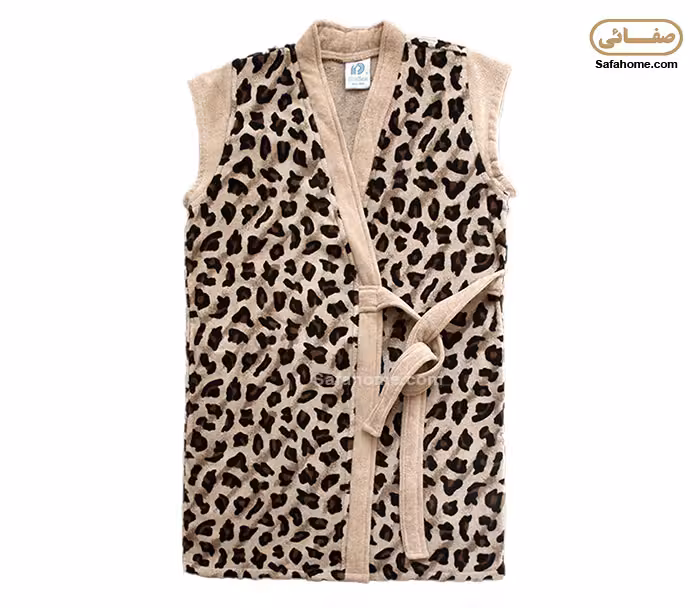 حوله آستین حلقه ای پودایران طرح پلنگی نسکافه ای