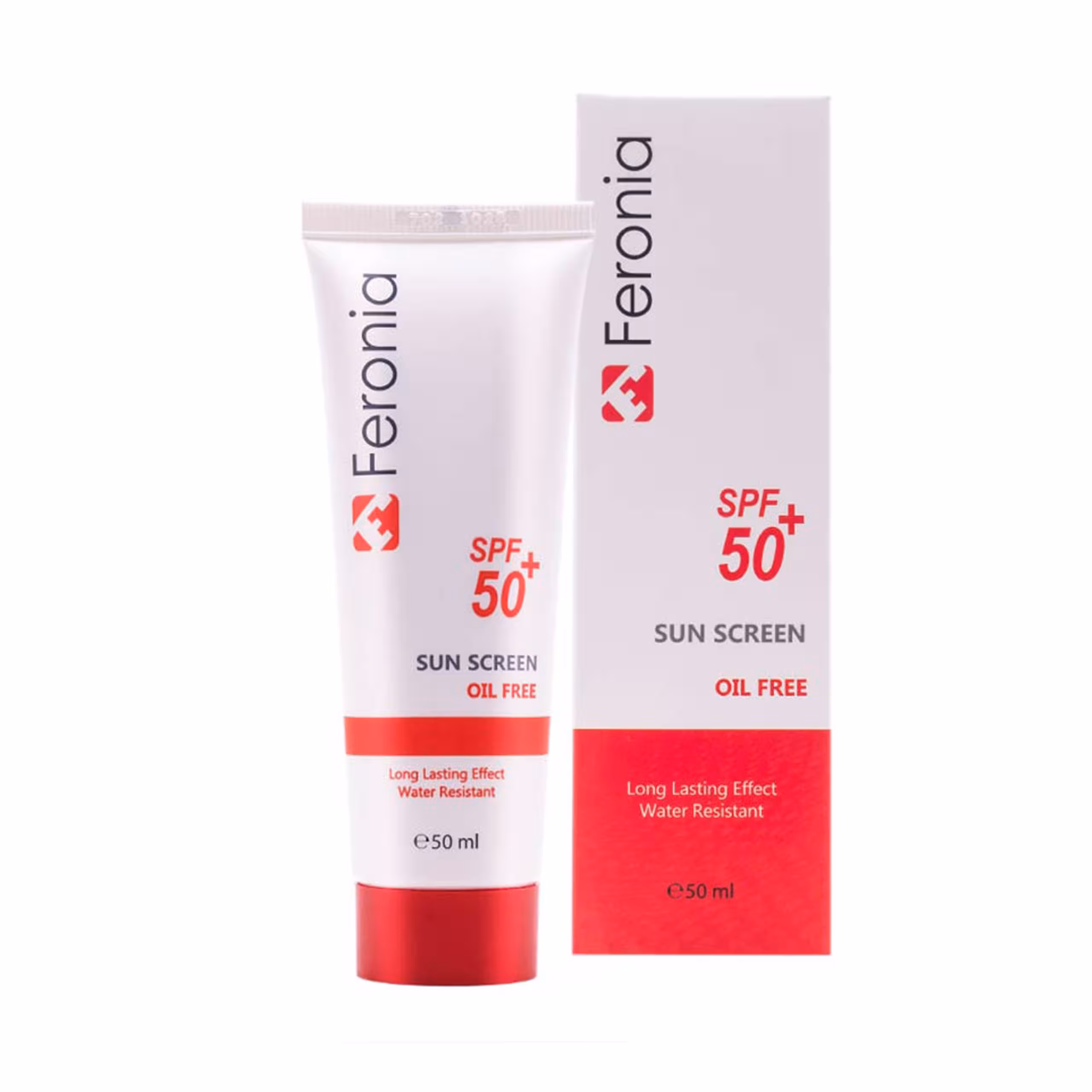 کرم ضد آفتاب بدون رنگ فاقد چربی spf50 فرونیا