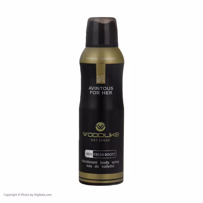 اسپری خوش بو کننده بدن زنانه وودلایک مدل Avintous حجم 200 میلی لیتر