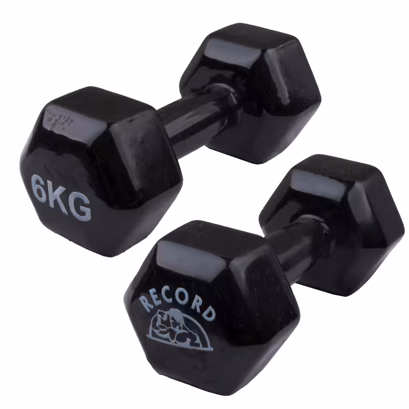 دمبل ایروبیک رکورد کد 1621 وزن 6 کیلوگرم بسته 2 عددی | کالا مکس