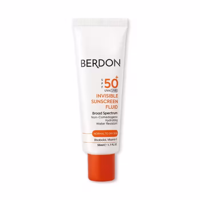 فلوئید ضد آفتاب بی رنگ SPF50 پوست خشک بردون