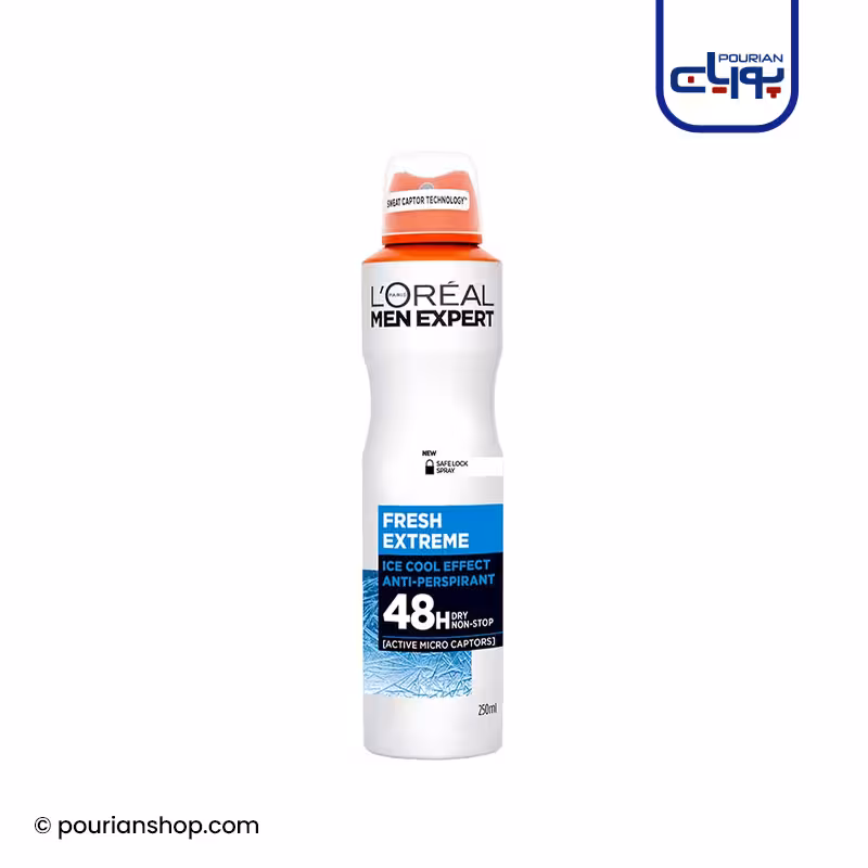 اسپری ضد تعریق فرش اکستریم لورال 250 میل _ LOREAL Men Expert FRESH EXTREME 48H