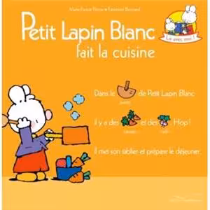 دانلود کتاب Petit lapin Blanc fait la cuisine