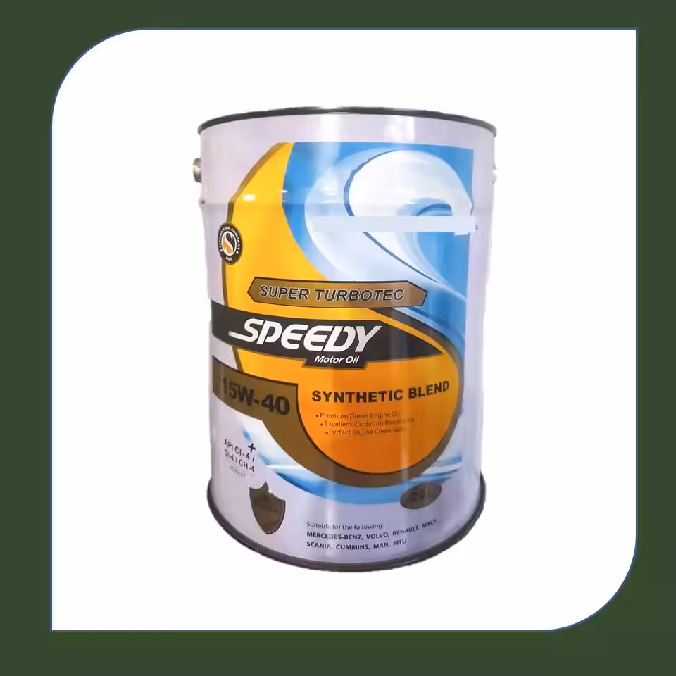 روغن موتور اسپیدی سوپر توربو تک پلاس 15W40 سطل CI4