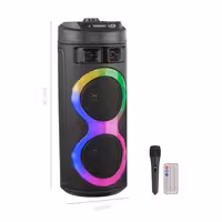 اسپیکر چمدانی بلوتوثی رم و فلش خور Sing-E ZQS6220   میکروفون و ریموت کنترل