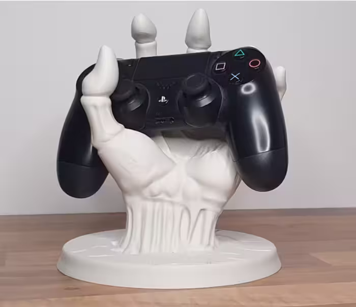 پایه نگهدارنده دسته بازی PS5, PS4, Xbox طرح دست اسکلتی