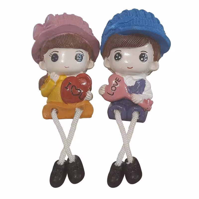 مجسمه مدل پا آویز طرح عشق مجموعه 2 عددی