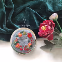 آینه کیفی گلدوزی مخمل