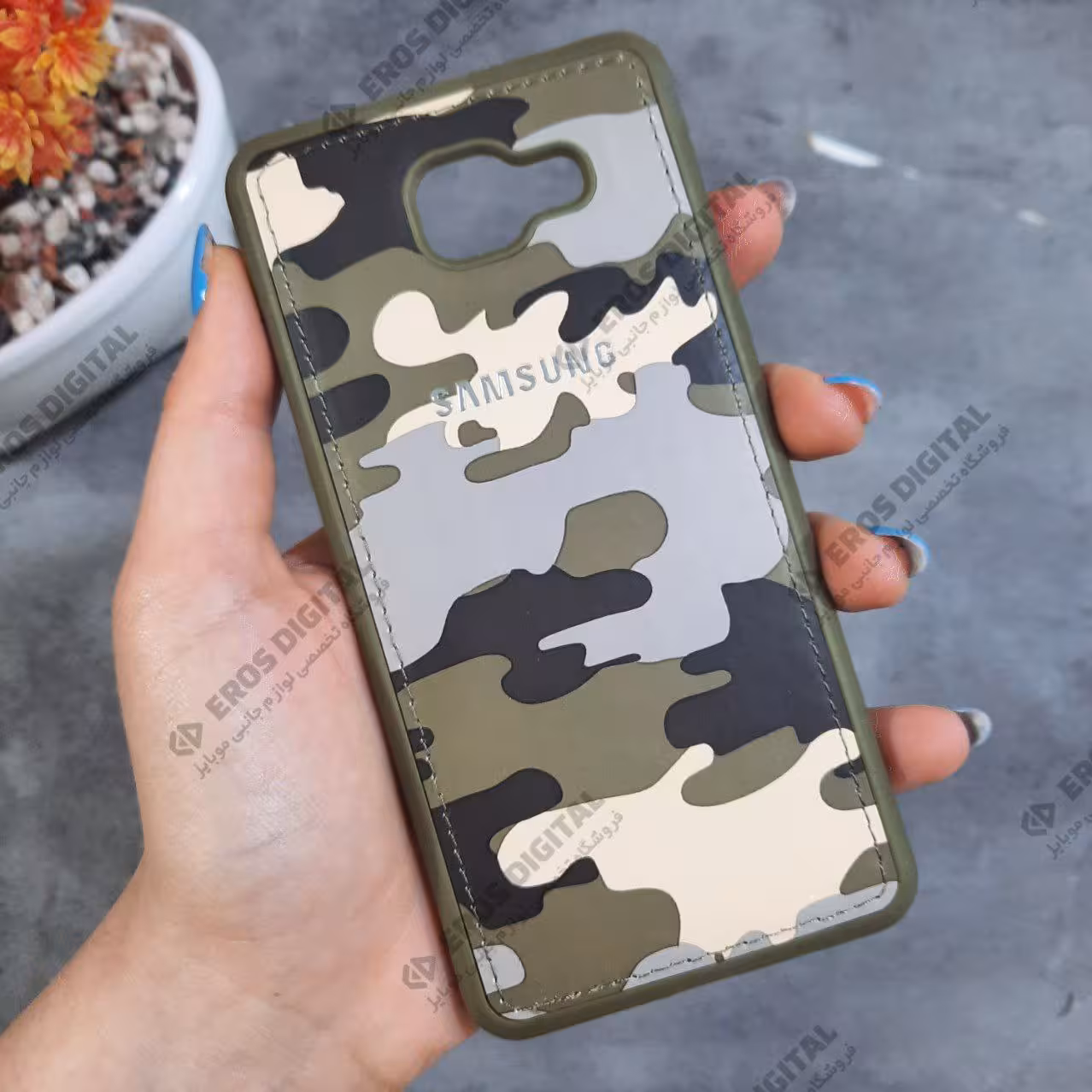 قاب گوشی Samsung Galaxy A7 2016 پشت چرم چریکی