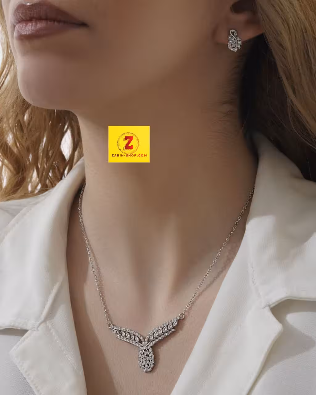 نیمست نگینی زنانه طرح جواهر