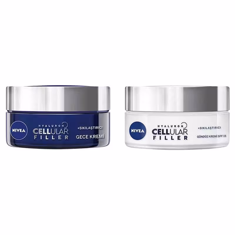 مجموعه کرم ضد چروک روز و شب نیوآ مدل Cellular Filler حجم 100 میلی لیتر