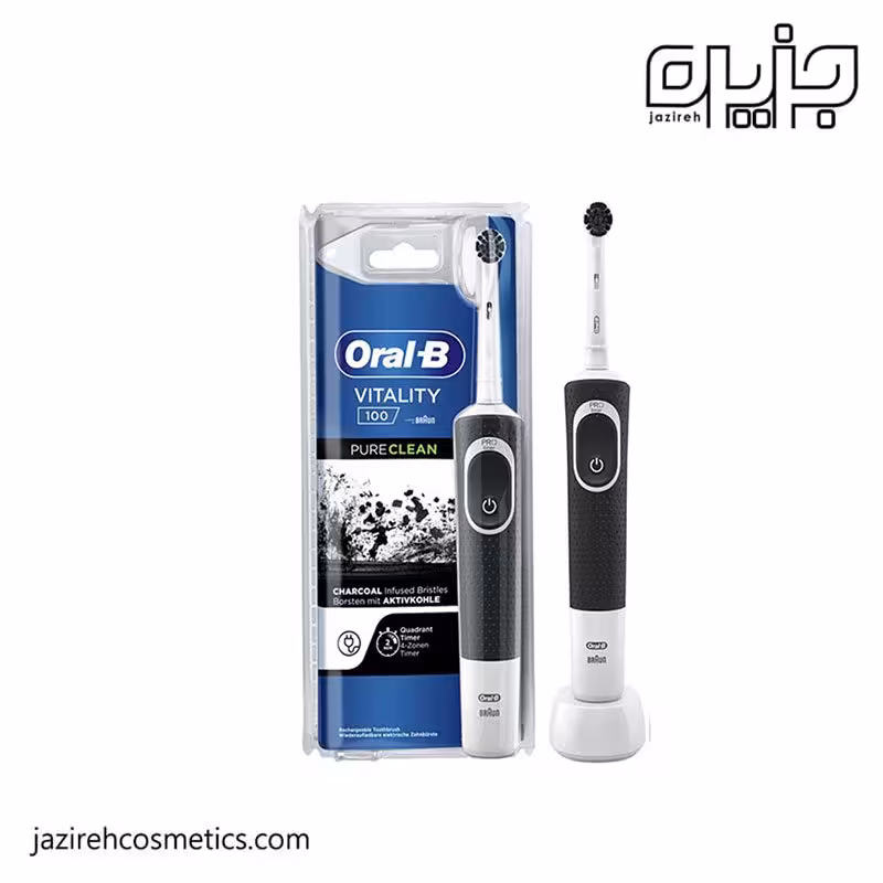 مسواک برقی اورال بی مدل Vitality Pure Clean رنگ مشکی