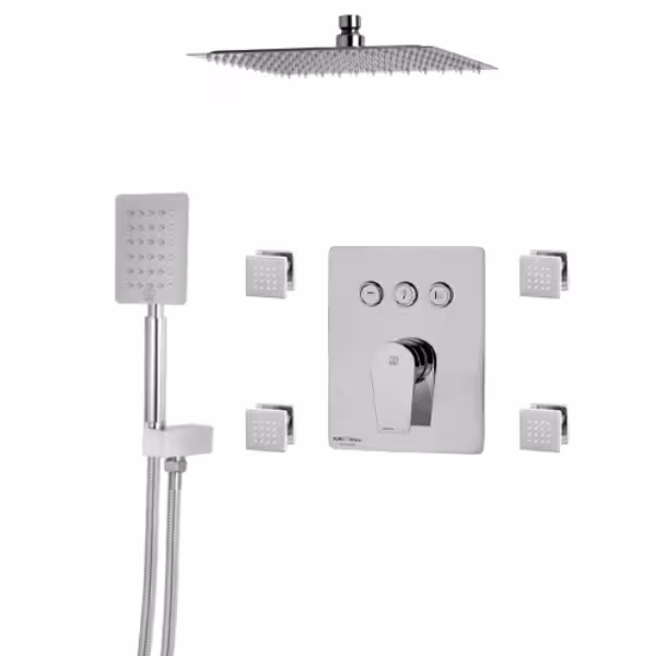 شیر حمام توکار کی دبلیو سی ورونا تیپ 5 بادی جت KWC