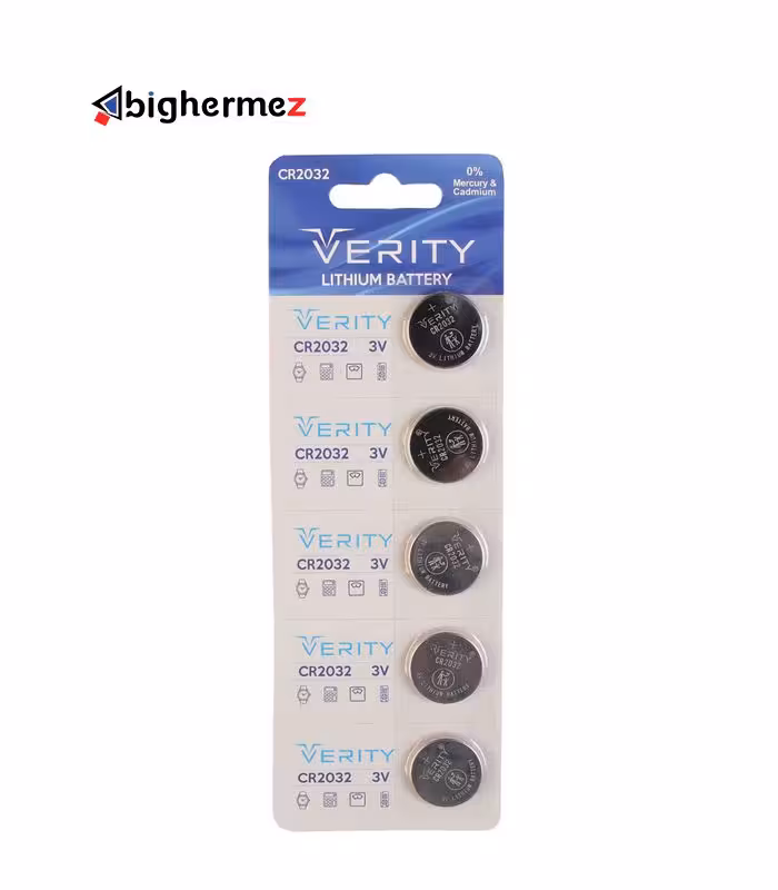 باتری سکه ای 2032 وریتی بسته 5 عددی